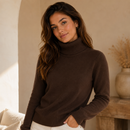 Blusa Cacharrel Feminina Gola Alta Tricô Inverno | CozyLayer