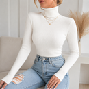 Blusa Cacharrel Tricô Feminina Gola Alta Manga Longa | SoftElegance