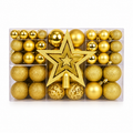 Bolas de Natal com Glitter, Foscas e Lisas + Ponteira - Kit 60 ou 100