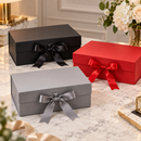 Caixa de Presente Premium 20x18x8cm com Fita de Cetim - Kit 2 Caixas