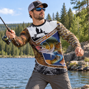 Camisa de Pesca Masculina Proteção UV Manga Longa