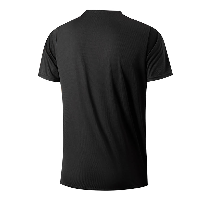 Camiseta Masculina em Seda Gelo de Secagem Rápida Respirável
