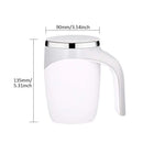 Caneca Mixer Magnética Recarregável de Aço Inoxidável