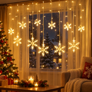 Cascata Pisca Pisca Floco de Neve 2,5m com 138 LEDs e 8 Funções