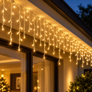Cascata Pisca Pisca de Natal 10m com 400 LEDs e 8 Funções
