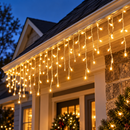 Cascata de Natal 400 LEDs 10 Metros com 8 Funções à Prova d'Água