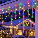 Cascata de Natal LED 100, 200 ou 400 Luzes com 8 Funções