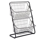 Cesto Organizador Duplo de Cozinha de Inox | DuoOrganize