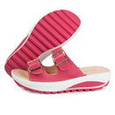 Chinelo Feminino Ortopédico de Couro Antiderrapante