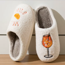 Chinelo Feminino de Pelúcia Estampado Antiderrapante