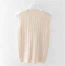 Colete Suéter Feminino Tricotado de Malha