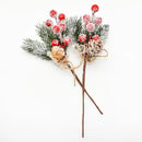 Conjunto de Ramos Artificias para Decoração de Árvore de Natal