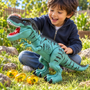 Dinossauro de Brinquedo Elétrico T-Rex com Luz, Som e Névoa