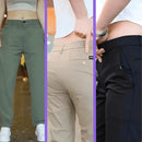 Calça Feminina Social Em Seda Gelo LuxeFit