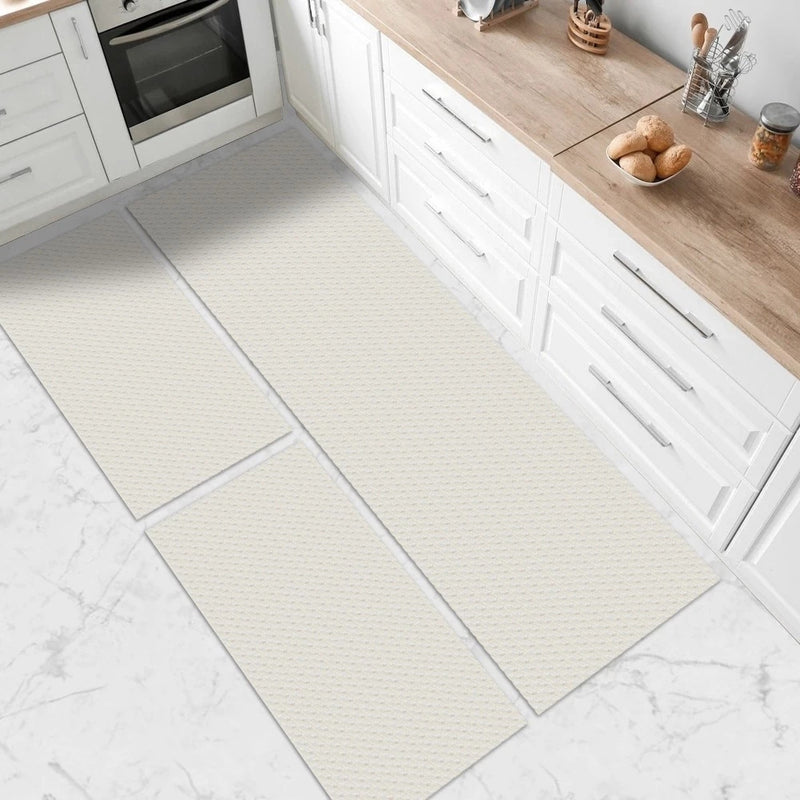 Kit 3 Tapetes para Cozinha em Algodão Antiderrapante Ferrazi