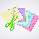 Kit Infantil com 96 Desenhos Animados para Recortar + Tesoura Infantil