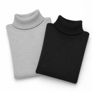 Kit 2 Suéteres Femininos de Tricô com Gola Alta para Inverno