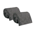 Kit com 2 Mantas Caneladas Aveludadas para Inverno