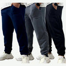 Kit com 3 Calças Masculinas de Moletom de Inverno