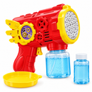 Lançador de Bolhas de Sabão Elétrico com LED e 36 Saídas + Refil 50ml