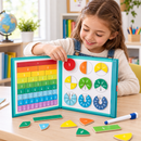 Livro Magnético de Frações Infantil Montessori para Aprender Matemática