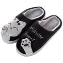 Pantufa Feminina Gato Peluciada para Inverno Antiderrapante