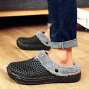 Pantufa Unissex Peluciada Vazada com Solado Antiderrapante