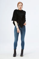 Poncho Feminino de Pele de Coelho | CozyFur