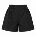 Short Feminino de Linho com Forro Cintura Alta e Elástico