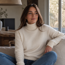 Suéter Feminino Cacharrel de Tricô para Inverno | SnowComfort