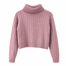 Suéter Feminino de Inverno em Tricô com Estampa Geométrica | WinterGrace