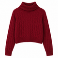 Suéter Feminino de Inverno em Tricô com Estampa Geométrica | WinterGrace