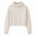 Suéter Feminino de Inverno em Tricô com Estampa Geométrica | WinterGrace