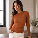 Suéter Feminino de Tricô Modal Elegance para Inverno