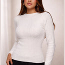 Suéter Feminino de Tricô Modal Elegance para Inverno