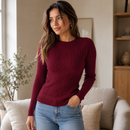 Suéter Feminino de Tricô Modal Elegance para Inverno