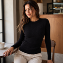 Suéter Feminino de Tricô Modal Elegance para Inverno