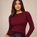 Suéter Feminino de Tricô Modal Elegance para Inverno