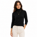 Suéter Feminino em Tricô Gola Alta para Inverno | LuxeKnit
