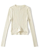 Suéter Feminino Cropped Canelado | UltraComfy