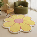Tapete de Flor Felpudo Redondo para Decoração