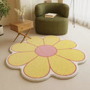 Tapete de Flor Felpudo Redondo para Decoração