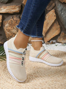 Tênis Feminino Slip On Respirável com Solado Antiderrapante