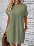Vestido Feminino Básico com Bolso Lateral