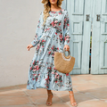 Vestido Feminino Longo Florido de Verão
