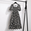 Vestido Feminino Midi Plissado Florido de Verão