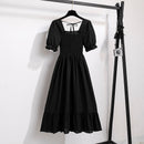 Vestido Feminino Midi Plissado Florido de Verão