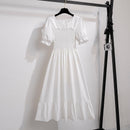 Vestido Feminino Midi Plissado Florido de Verão