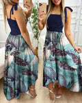 Vestido Feminino de Verão Floral Longo