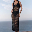 Vestido Saída de Praia Feminino Longo em Crochê Rendado